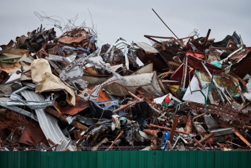 Waste Dump For Recycling In City Fenced Landfill Iron—Scrap Metal Recycling in Landsborough, QLD