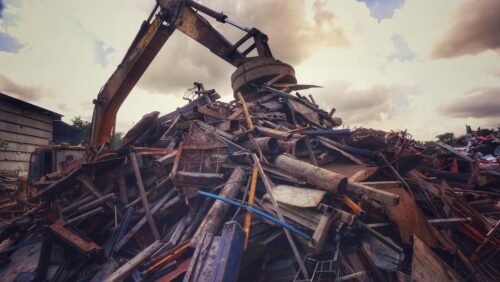 Metal Recycle Factory Backhoe—Scrap Metal Recycling in Sunshine Coast, QLD